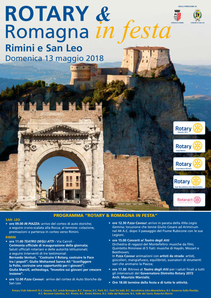 Locandina Rotary Romagna in Festa 2018