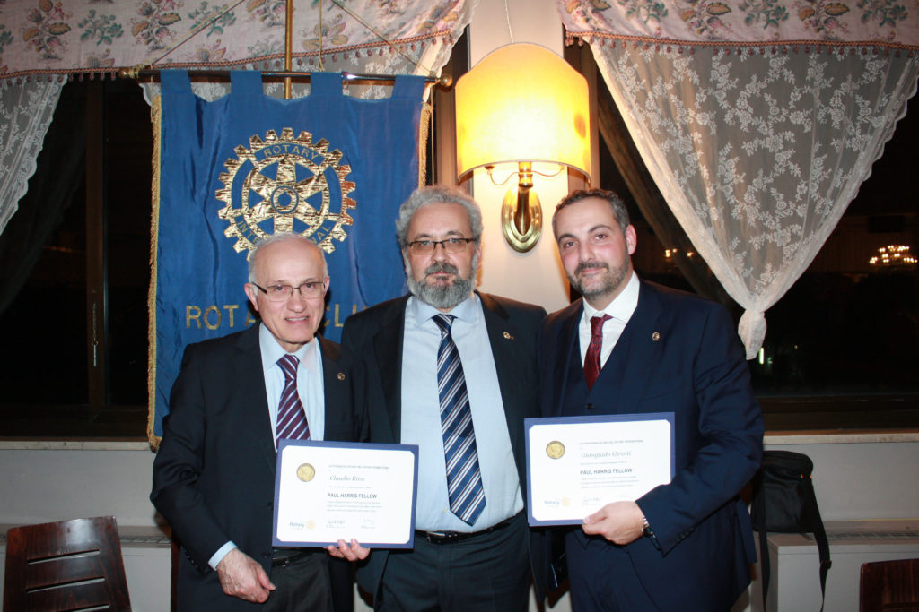 da sinistra, Claudio Riva, Giorgio Babbini e Gianguido Girotti